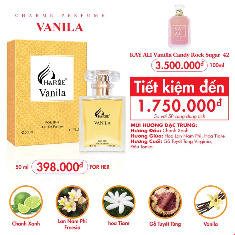 Charme Vanila 50ml