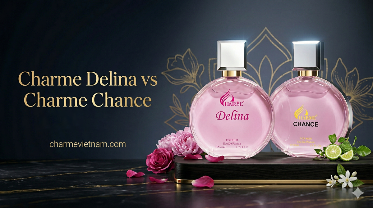 Charme Delina vs Charme Chance 50ml — Nên Mua Chai Nào Cho Nữ 2026?