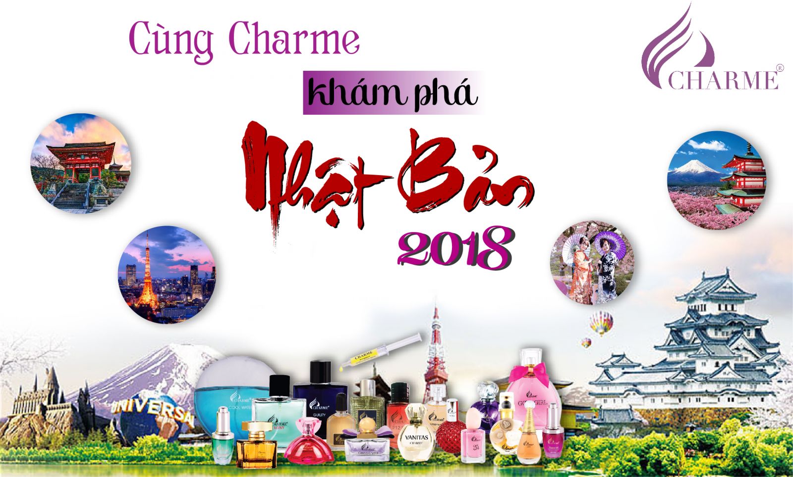 CÙNG CHARME KHÁM PHÁ NHẬT BẢN 2018